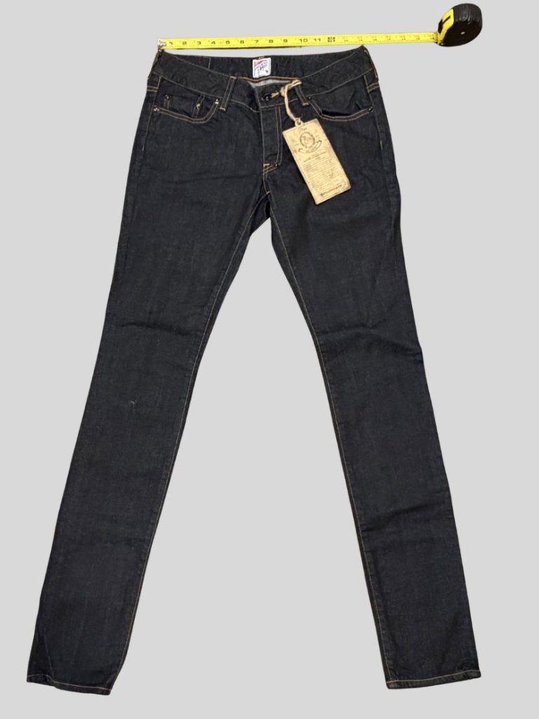 Nwt Prps Dart Women's Skinny Jeans Dark Rinse Japanese Denim - Size 28 Low Rise